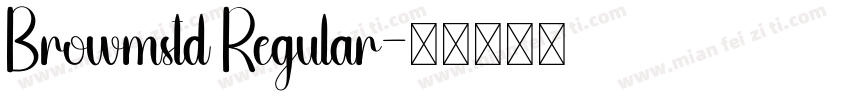 Browmstd Regular字体转换